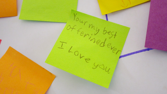 You're my best friend ever. I love you.
