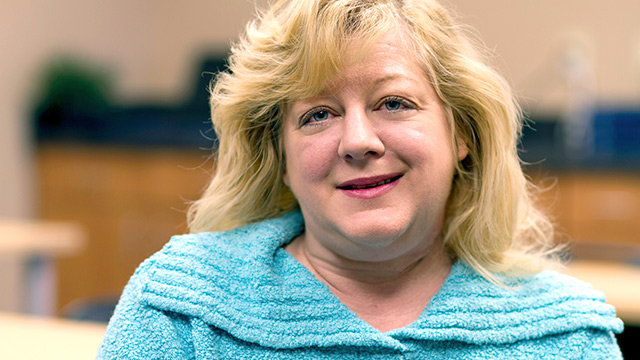 Darlene smiling