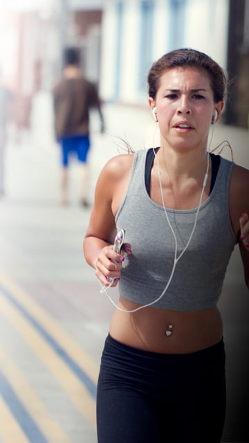 woman jogging