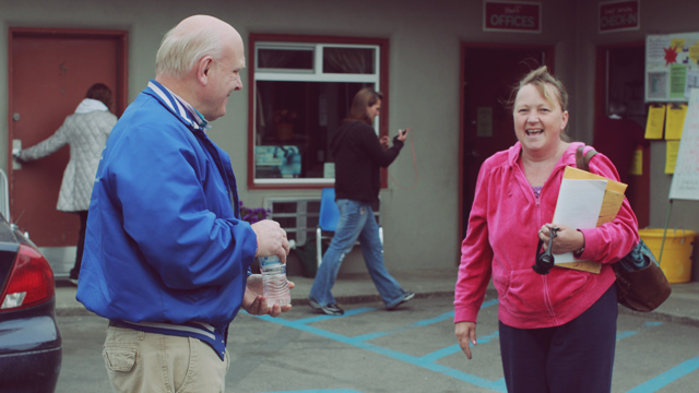 Ron with smiling woman