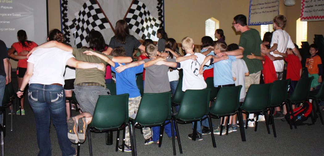 Kids singing at UGM Camp