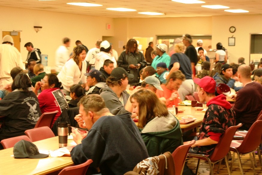 Dining Room at UGM Men's Shelter