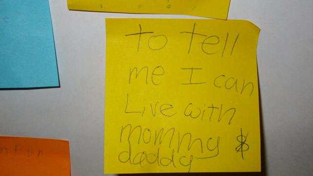 to tell me I can live with mommy & daddy