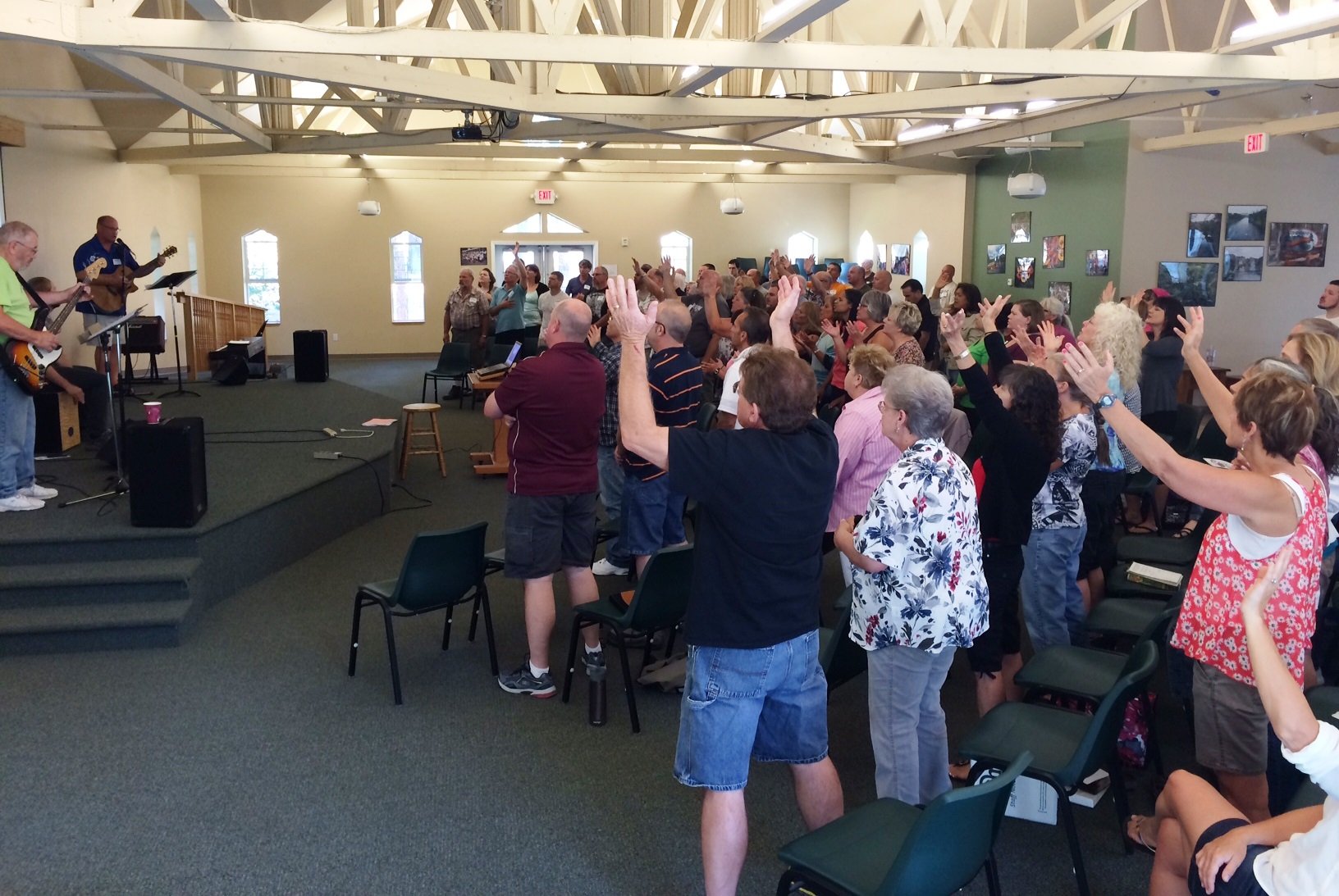 UGM staff worshipping together