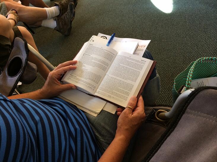 Staff member's Bible at UGM staff conference