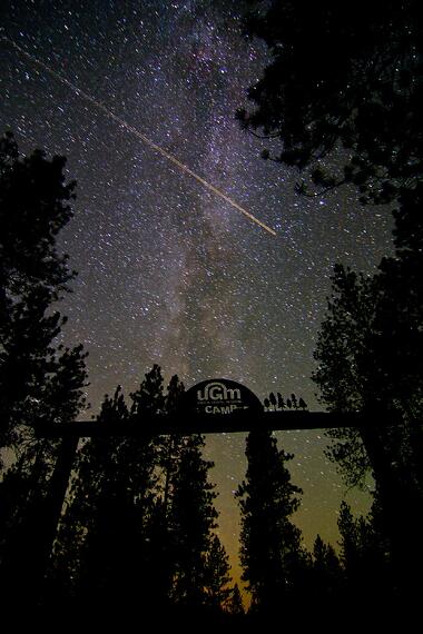 UGM_Camp_sign_at_night