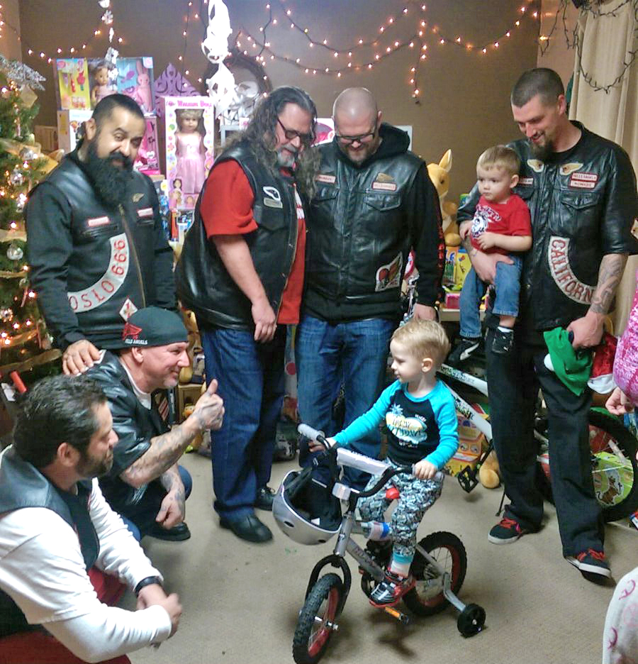 The Hells Angels and the UGM Crisis Shelter are neighbors.
