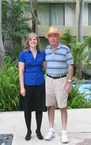 Lynn and dad in 2009.