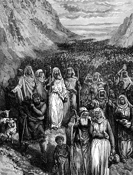 Israelites in wilderness