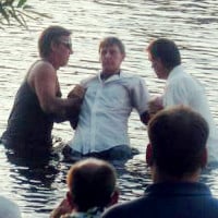 Into the water
