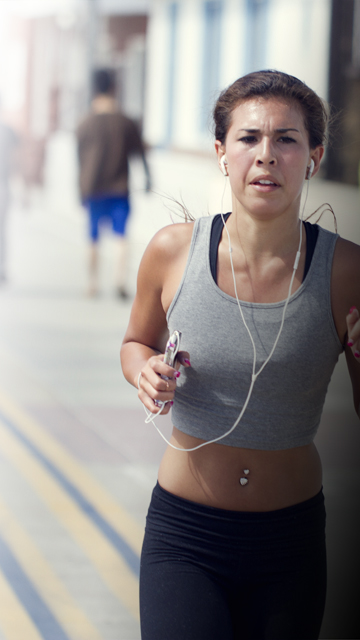 woman jogging