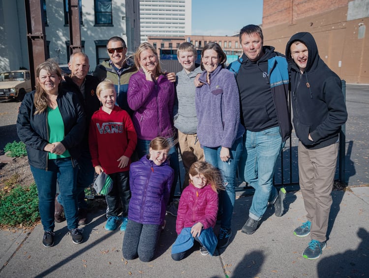 The Hendricksons at the 2021 World Homeless Day prayer walk