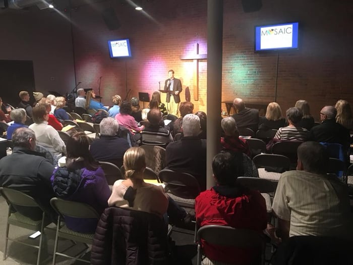 Mosaic Fellowship pastor John Repsold says, "One of our burdens here is to help people actually address the issues…perhaps of addiction, perhaps of abuse, perhaps of personal brokenness that leads often to homelessness."