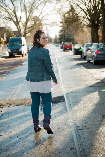 Heather walking