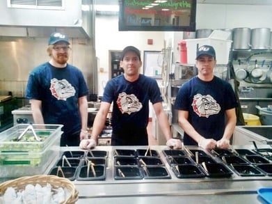 Alex was the salad bar supervisor, preparing hundreds of meals a day for the hungry. Alex was the salad bar supervisor, preparing hundreds of meals a day for the hungry.