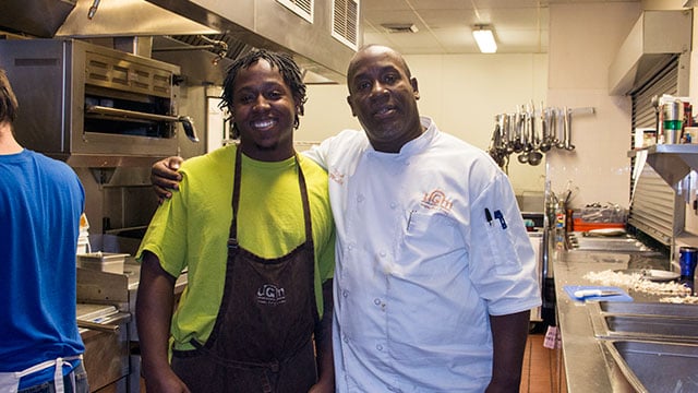 Chef Derek's kitchen produces amazing food and helps homeless people regain the satisfaction of doing a job well.