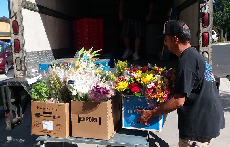 Trader Joe's, one of UGM's food partners, donates flowers in addition to food.