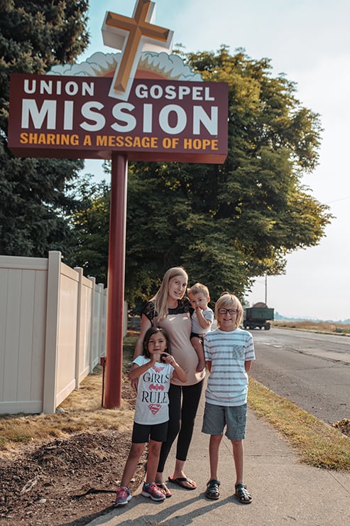 Family at Crisis Shelter