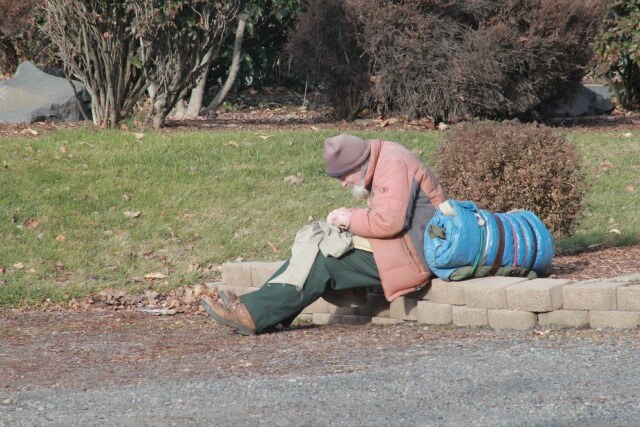 Homeless man