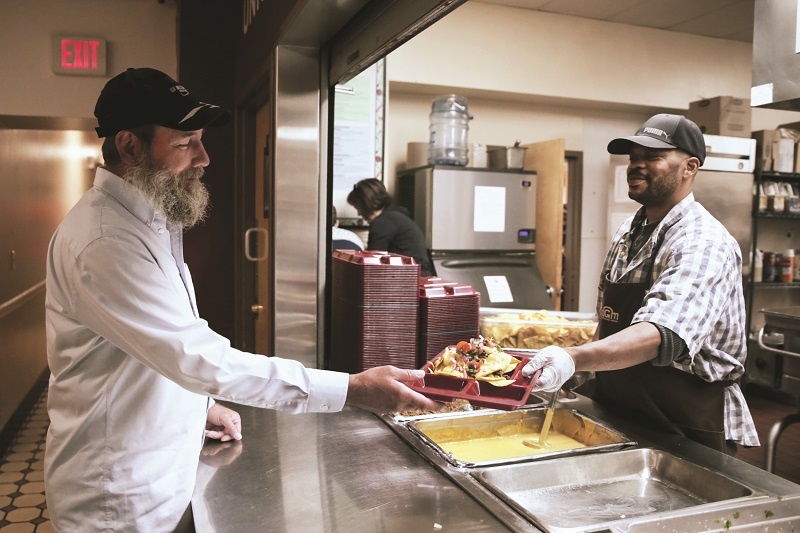 Jody appreciates regular, nutritious meals at the Union Gospel Mission.