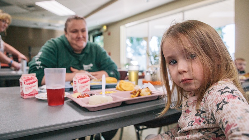 Kylee and her daughter were homeless and found safety at UGM.