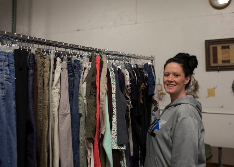 Lacey at the UGM Thrift Store