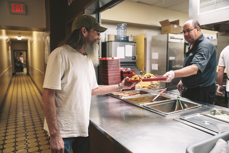 At UGM, Mike appreciates nutritious meals, clean and sober shelter, and the opportunity to give back to the place that helped him in his homelessness.