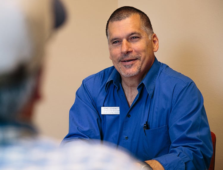 UGM Aftercare manager Mike Doggett has more than 21 years in recovery.