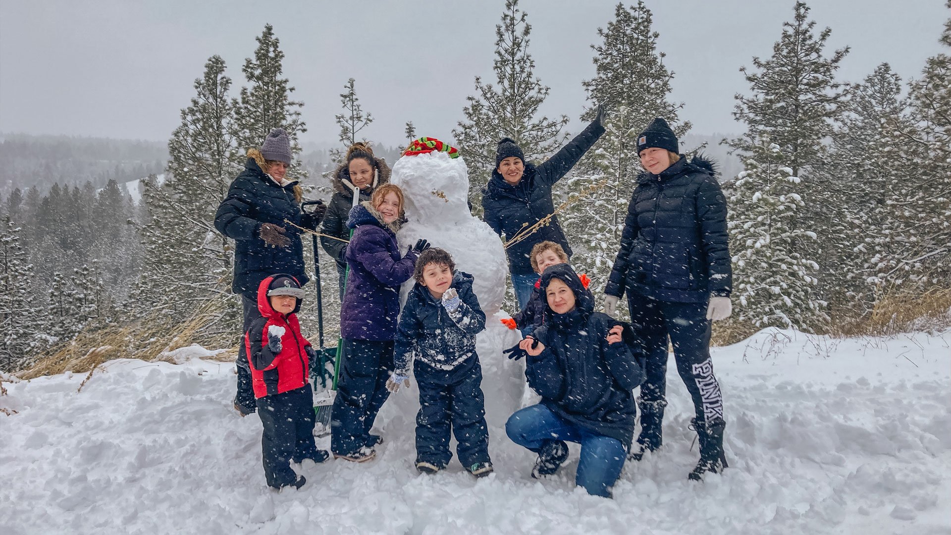 AOH building snowman