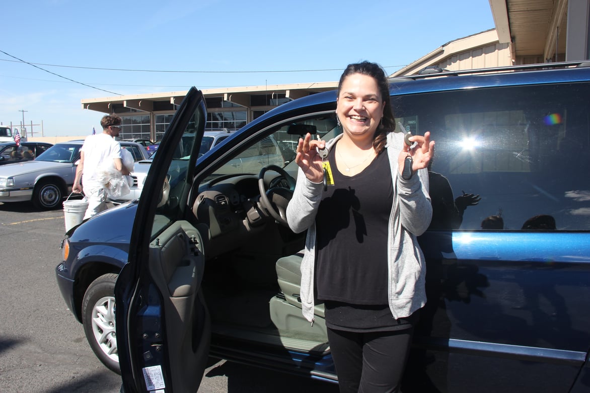 Tricia found a van at UGM Motors!