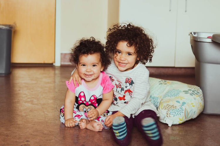 Two sisters at Anna Ogden Hall