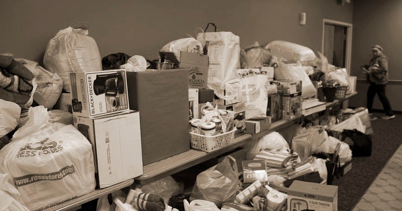 The UGM Auxiliary in Spokane and Coeur d’Alene overflowed the gift tables with linens and housewares at their housewarming shower for residents who move out into their own places.