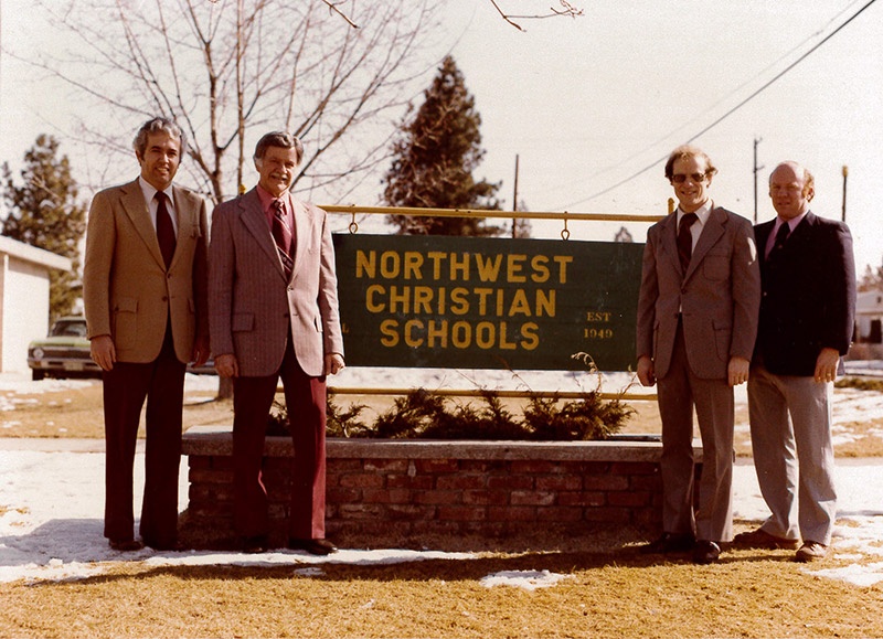 Sonny Westbrook (second from right) was superintendent of Northwest Christian Schools for seven years.