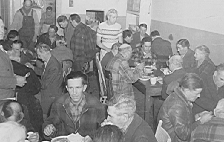 The Pacific Coast Mission held chapel services and served meals to homeless men.