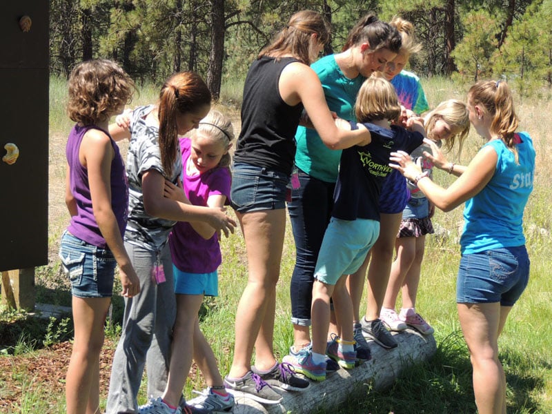 Log challenge course