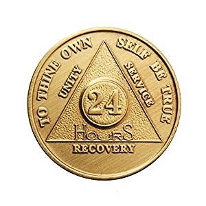 The 24 hour coin for people starting their recovery shows that all we have is today to choose recovery.