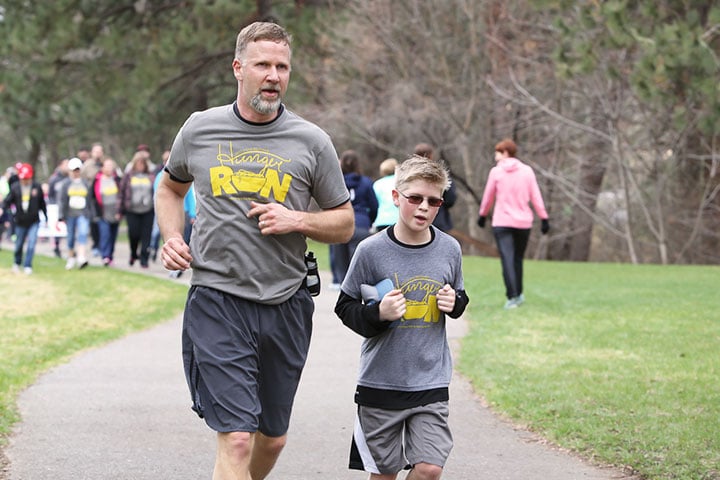 The Hunger Run is a great way to be active as a family.