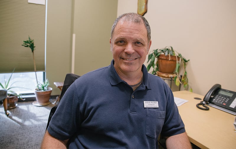 Working at UGM allows Steve Palmer to help people move out of their addictions and gives him freedom to tie in his love for the Lord.