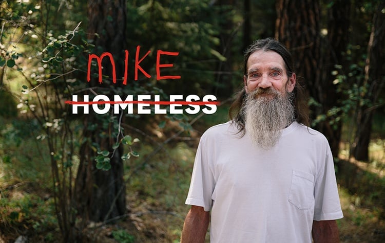 Mike was homeless, living in his car in the woods, before he came to the Union Gospel Mission.